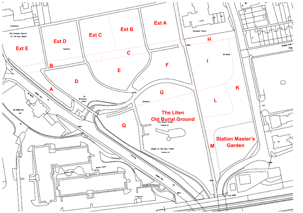 zone map of cemetery
